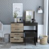 Mueble Tocador Kaia + Banca Wengue Miel