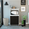 Modulo Microondas Bajo Italia Blanco + Wengue