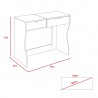 Mueble de Tocador Perla 90 Rovere + Blanco
