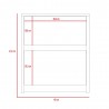 Nochero Trivor Rovere + Blanco