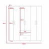 Closet Bariloche 180 X 170 X 50 Blanco + Rovere