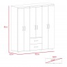 Closet Bariloche 180 X 170 X 50 Blanco + Rovere