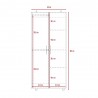 Closet Tera 180 X 80 X 48 Rovere + Blanco