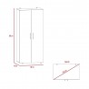 Closet Tera 180 X 80 X 48 Rovere + Blanco