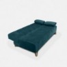Sofacama Glaser 3 Posiciones Tela turquesa