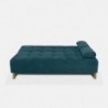 Sofacama Glaser 3 Posiciones Tela turquesa