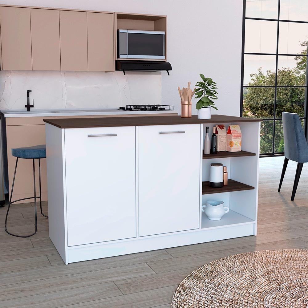 Isla de Cocina 150 Ginger Milan Blanco