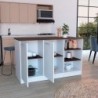 Isla de Cocina 150 Ginger Milan Blanco