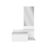 Recibidor Flotante Vienna 1C Blanco
