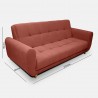 Sofacama Archer 3 psc Salmón