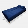 Sofacama Sabath 3 Posiciones Azul