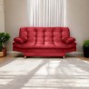 Sofacama Fendik 3 Posiciones Tela Rojo