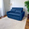 Sofácama Fontana Multifuncional Tela azul